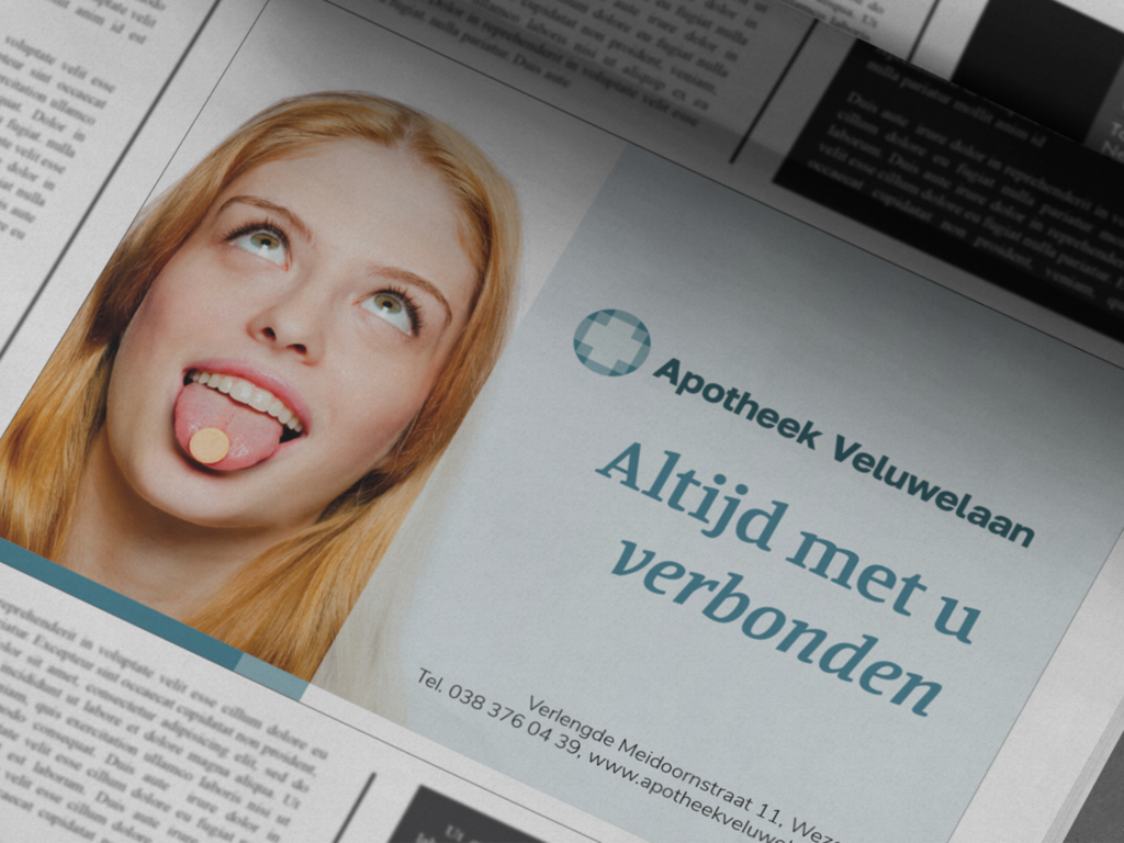 krant advertentie Apotheek Veluwelaan